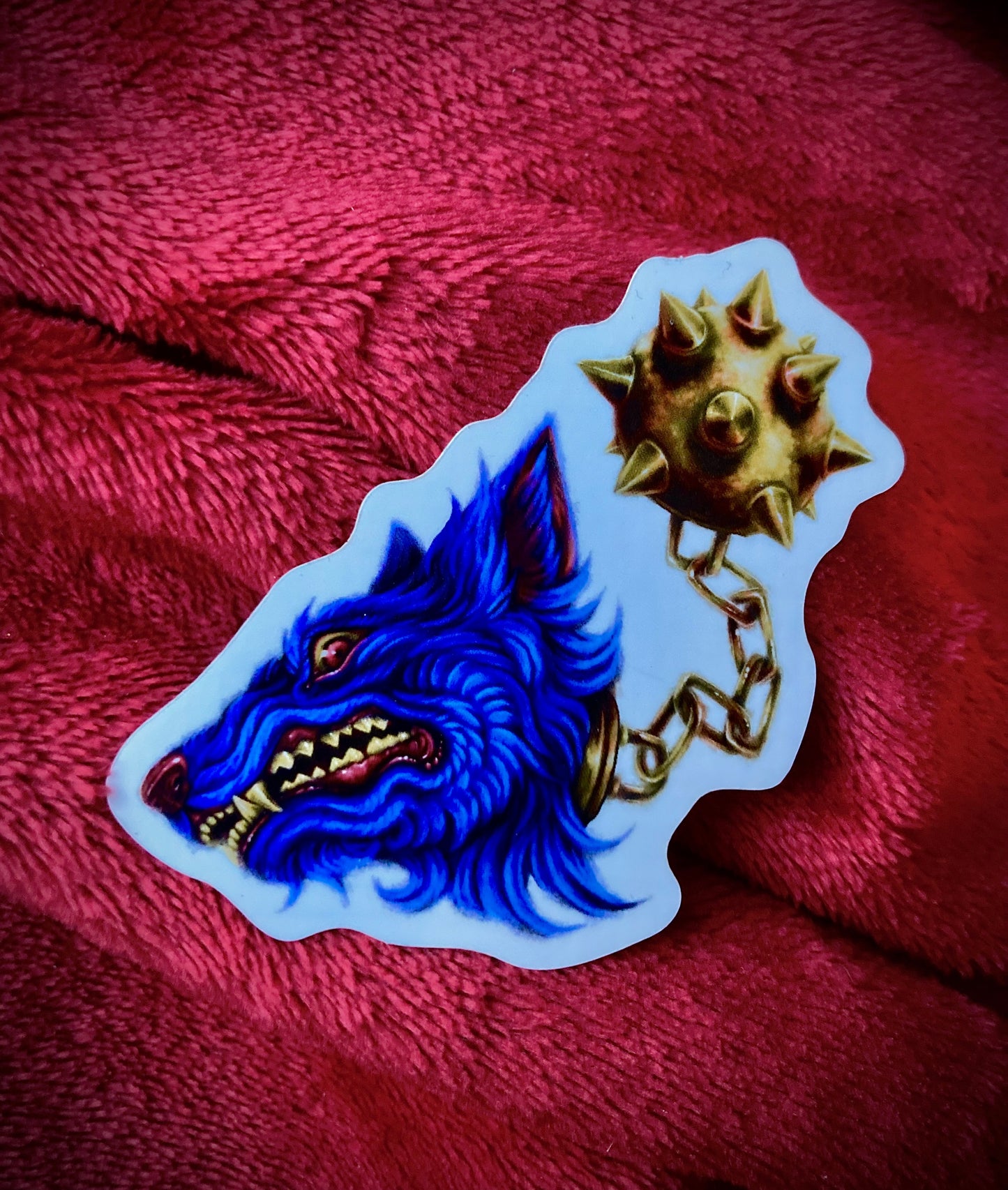 Flail Wolf Sticker